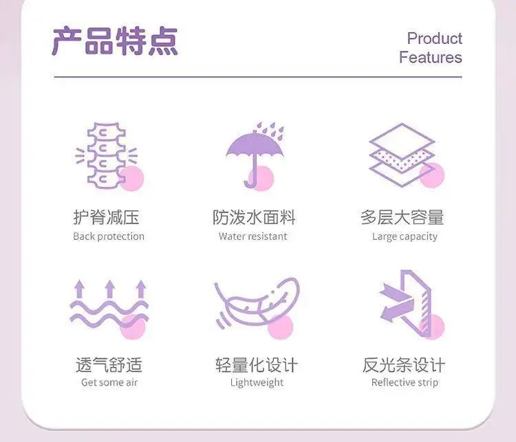 Schoolbags for Primary School Students, Boys and Girls in Grades 1, 2, and 6, Cartoon Spine-Protecting and Weight-Reducing Backpacks for Children Aged 6-12 Years Old — feature 7