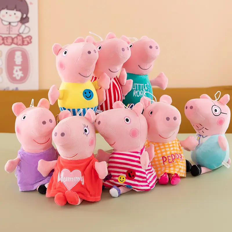 Peppa Pig Plush Toy Cross-Border Foreign Trade Peppa Pig Doll Pillow Comfort Pig Doll Gift for Children