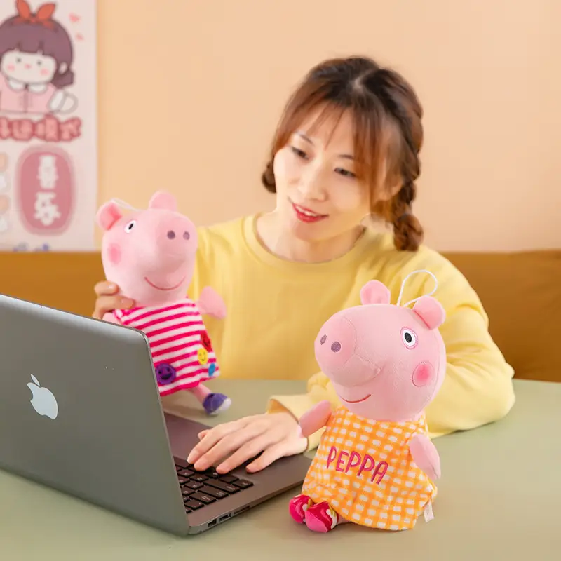 Peppa Pig Plush Toy Cross-Border Foreign Trade Peppa Pig Doll Pillow Comfort Pig Doll Gift for Children