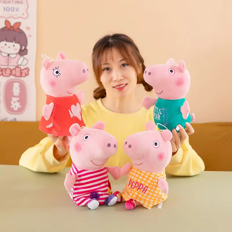Peppa Pig Plush Toy Cross-Border Foreign Trade Peppa Pig Doll Pillow Comfort Pig Doll Gift for Children