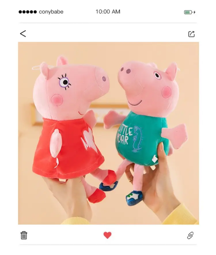 Peppa Pig Plush Toy Cross-Border Foreign Trade Peppa Pig Doll Pillow Comfort Pig Doll Gift for Children — feature 6