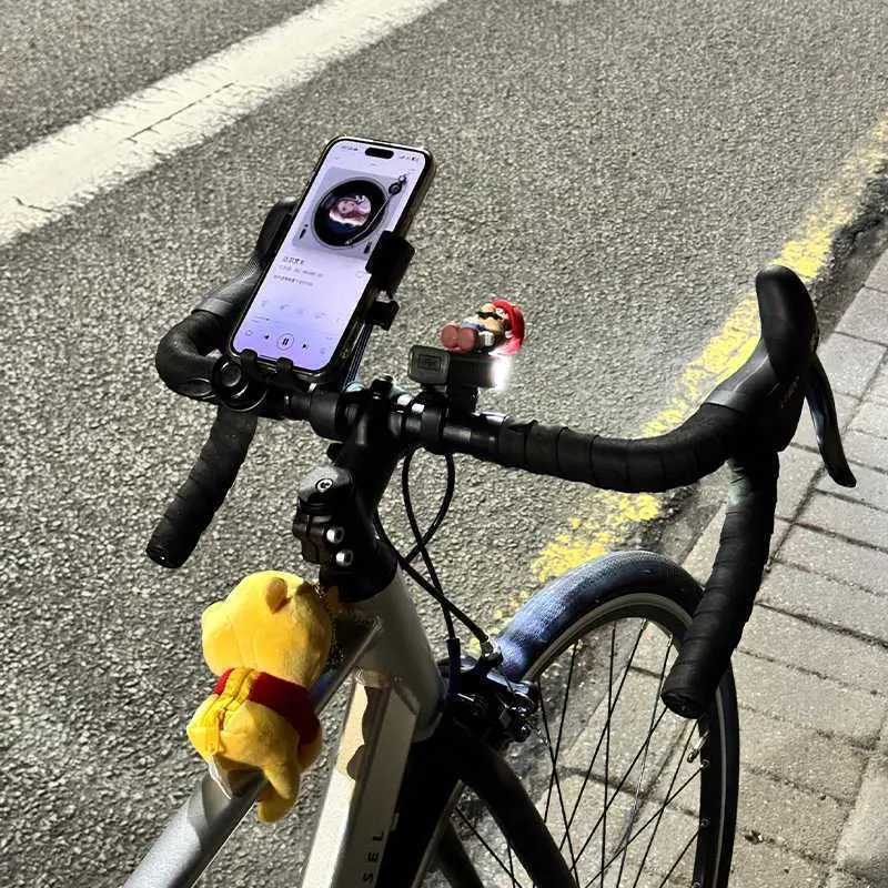 Bicycle-Specific Mobile Phone Holder, Road and Mountain Bike Riding Navigation Bracket, Shockproof Handlebar Mount, Shooting Equipment