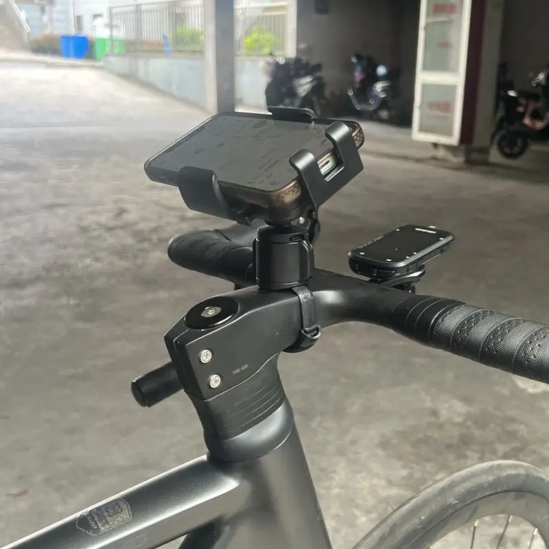 Bicycle-Specific Mobile Phone Holder, Road and Mountain Bike Riding Navigation Bracket, Shockproof Handlebar Mount, Shooting Equipment — feature 8