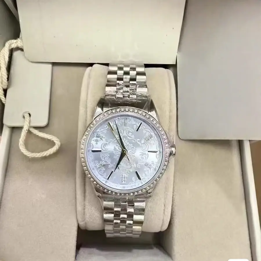 Empress Dowager's Same Model Watch, Tiktok Live-Streamed Women's Watch, Empress Dowager's Watch for Women, Embossed Blue, Ice Blue, White Moonlight, Snake Bone