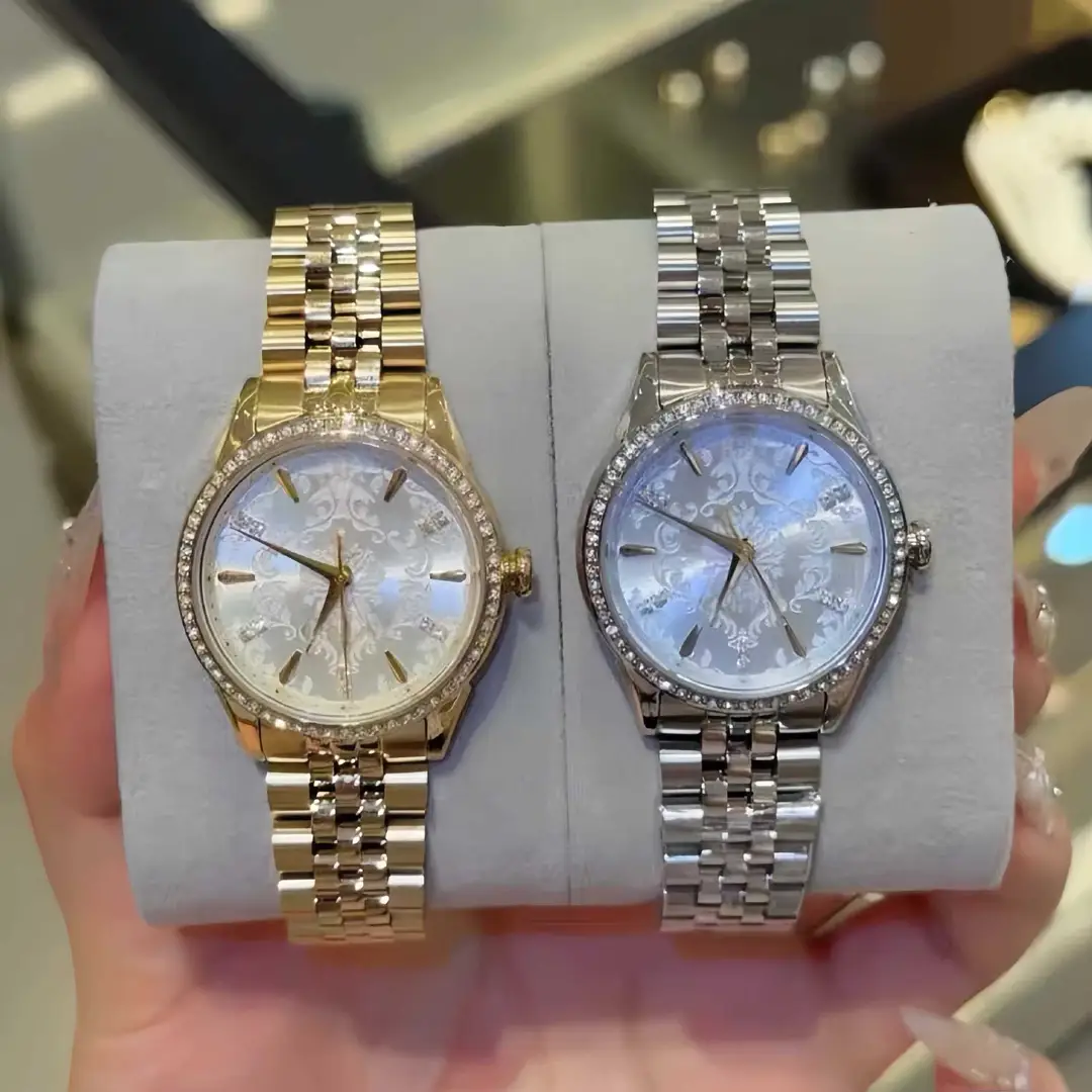 Empress Dowager's Same Model Watch, Tiktok Live-Streamed Women's Watch, Empress Dowager's Watch for Women, Embossed Blue, Ice Blue, White Moonlight, Snake Bone — feature 4