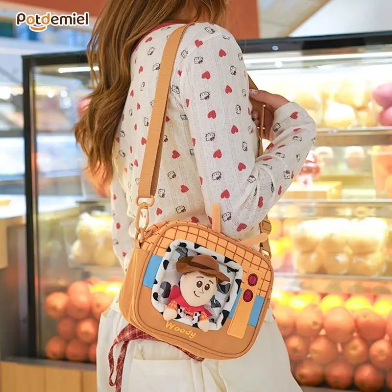 Authentic Disney Pixar Toy Story 5 Woody Time Capsule Crossbody Bag for Girls Doll Bag - Image 4