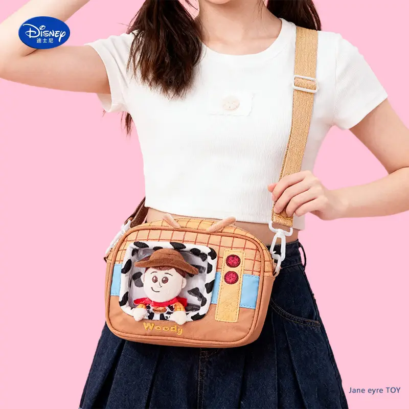 Authentic Disney Pixar Toy Story 5 Woody Time Capsule Crossbody Bag for Girls Doll Bag - Image 5