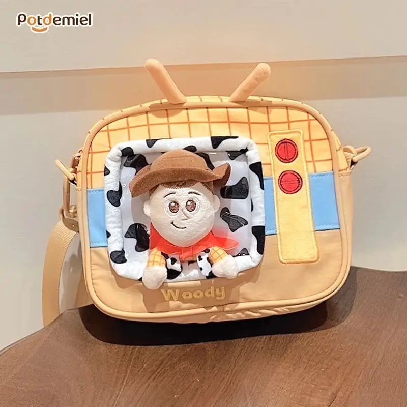 Authentic Disney Pixar Toy Story 5 Woody Time Capsule Crossbody Bag for Girls Doll Bag - Image 6