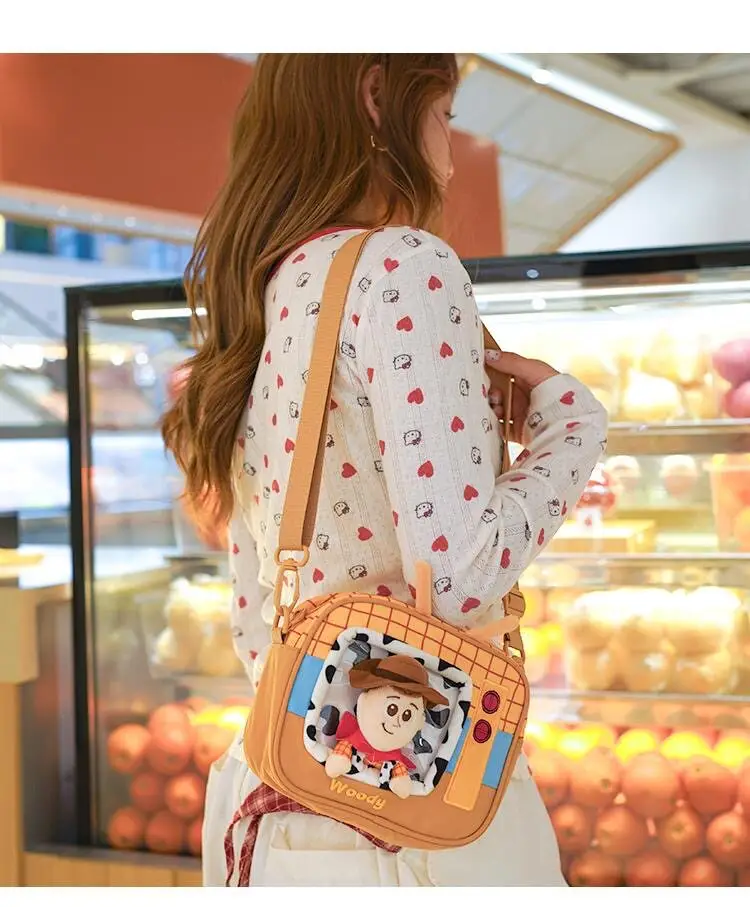 Authentic Disney Pixar Toy Story 5 Woody Time Capsule Crossbody Bag for Girls Doll Bag — feature 6