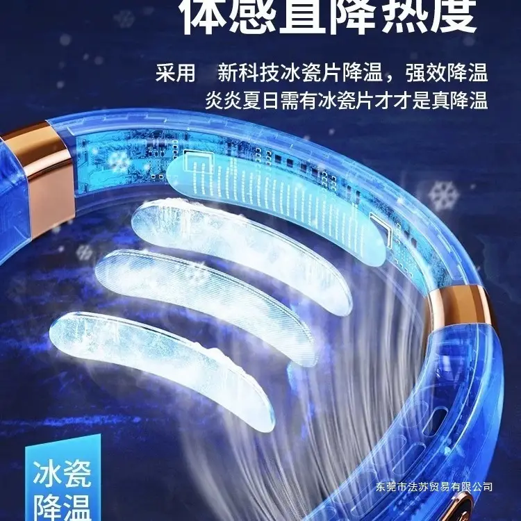 Recommended by Luo Yonghao】2025 New Model Portable Bladeless Neck Fan for Lazy People to Hang Around the Neck