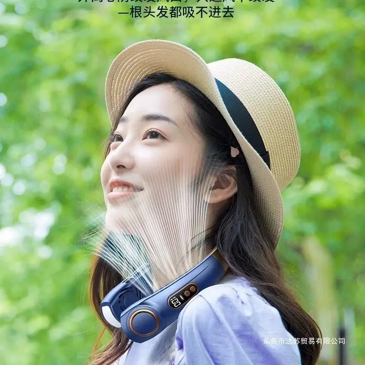 Recommended by Luo Yonghao】2025 New Model Portable Bladeless Neck Fan for Lazy People to Hang Around the Neck