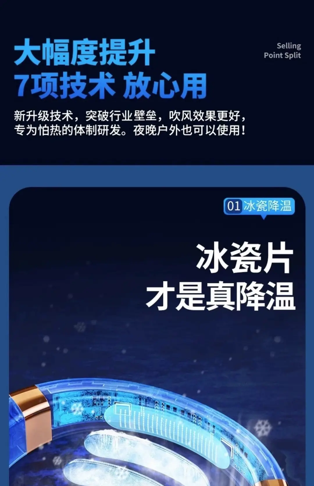 Recommended by Luo Yonghao】2025 New Model Portable Bladeless Neck Fan for Lazy People to Hang Around the Neck — feature 13