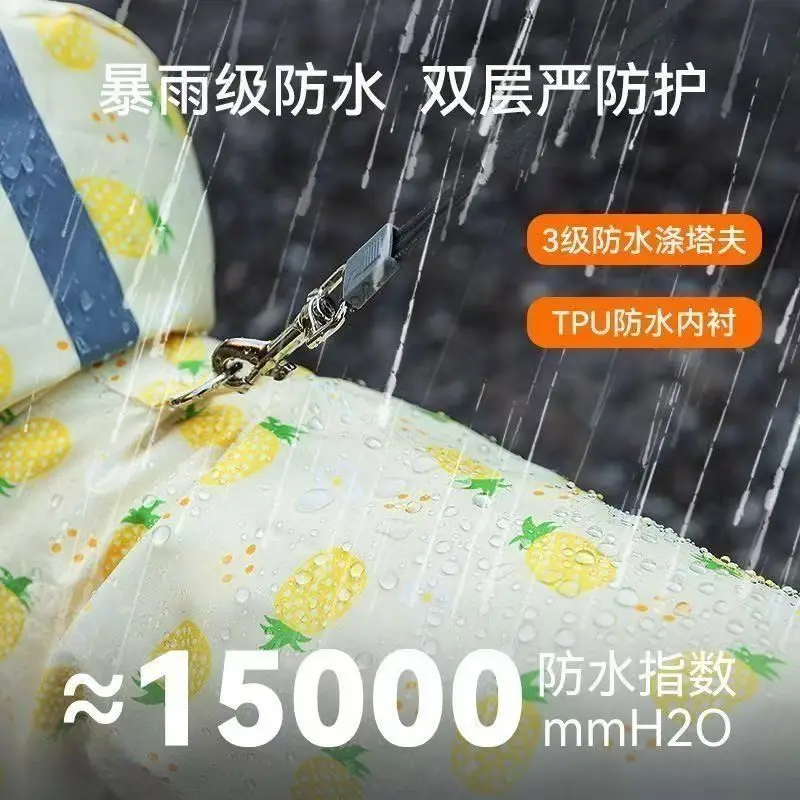Upgraded Dog Fruit-Patterned Four-Legged Raincoat with Leash Attachment, Fully Waterproof Pet Rain Poncho, Pet Clothing to Prevent Dirt — feature 7