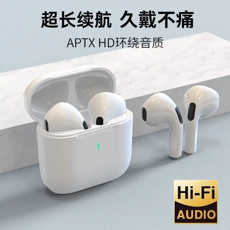 Huaqiangbei Wireless Bluetooth Earphones New Model Huaqiangbei Pro4 Semi-In-Ear High-Quality Noise-Cancelling Earphones Direct from the Source Factory