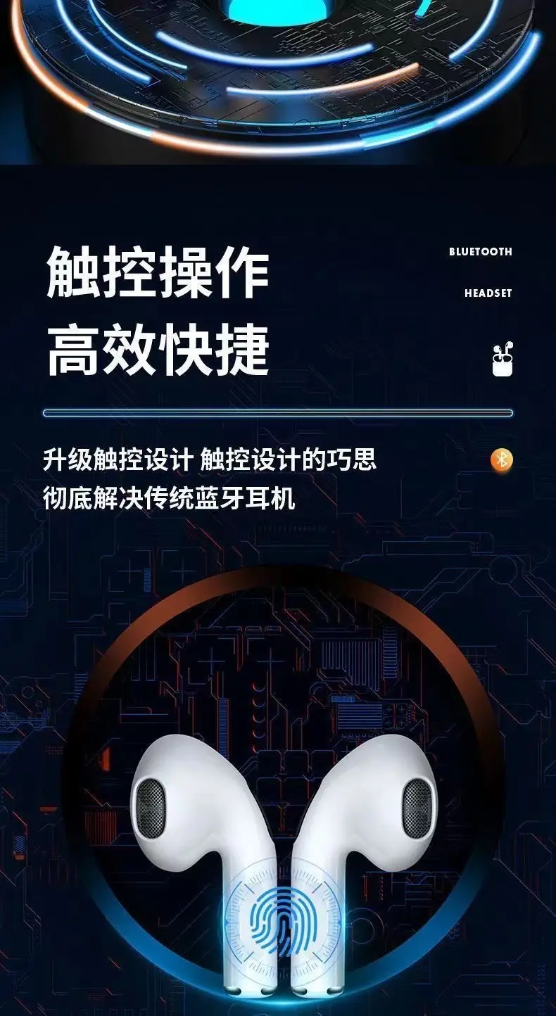 Huaqiangbei Wireless Bluetooth Earphones New Model Huaqiangbei Pro4 Semi-In-Ear High-Quality Noise-Cancelling Earphones Direct from the Source Factory — feature 9