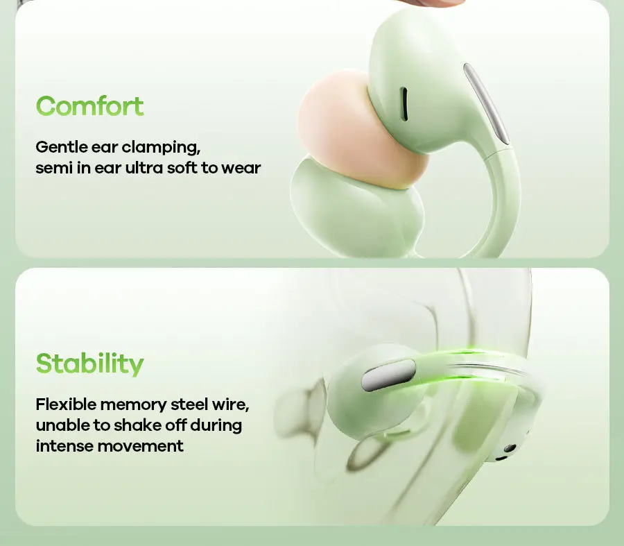 Remax Ear Clip-Type True Wireless Bluetooth Headphones Ows Open-Type Non-In-Ear Sports Headphones Enc Noise Reduction Call — feature 16