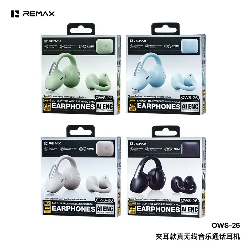 Remax Ear Clip-Type True Wireless Bluetooth Headphones Ows Open-Type Non-In-Ear Sports Headphones Enc Noise Reduction Call — feature 23