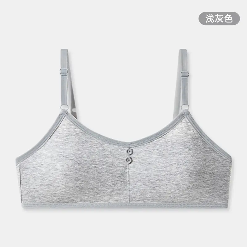 Teenage Girls' Underwear for the Developmental Period, Student-Friendly, Beautiful Back Design, Small Vest-Style, Fixed Cup, Thin, Wireless, Strapless Bra