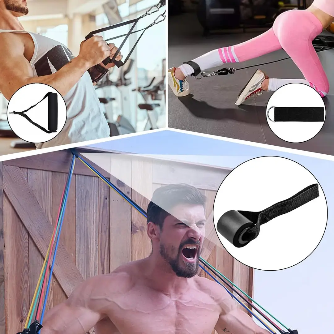 Cross-Border Hot-Selling 11-Piece Resistance Band Set for Fitness, Resistance Training, and Strength Training