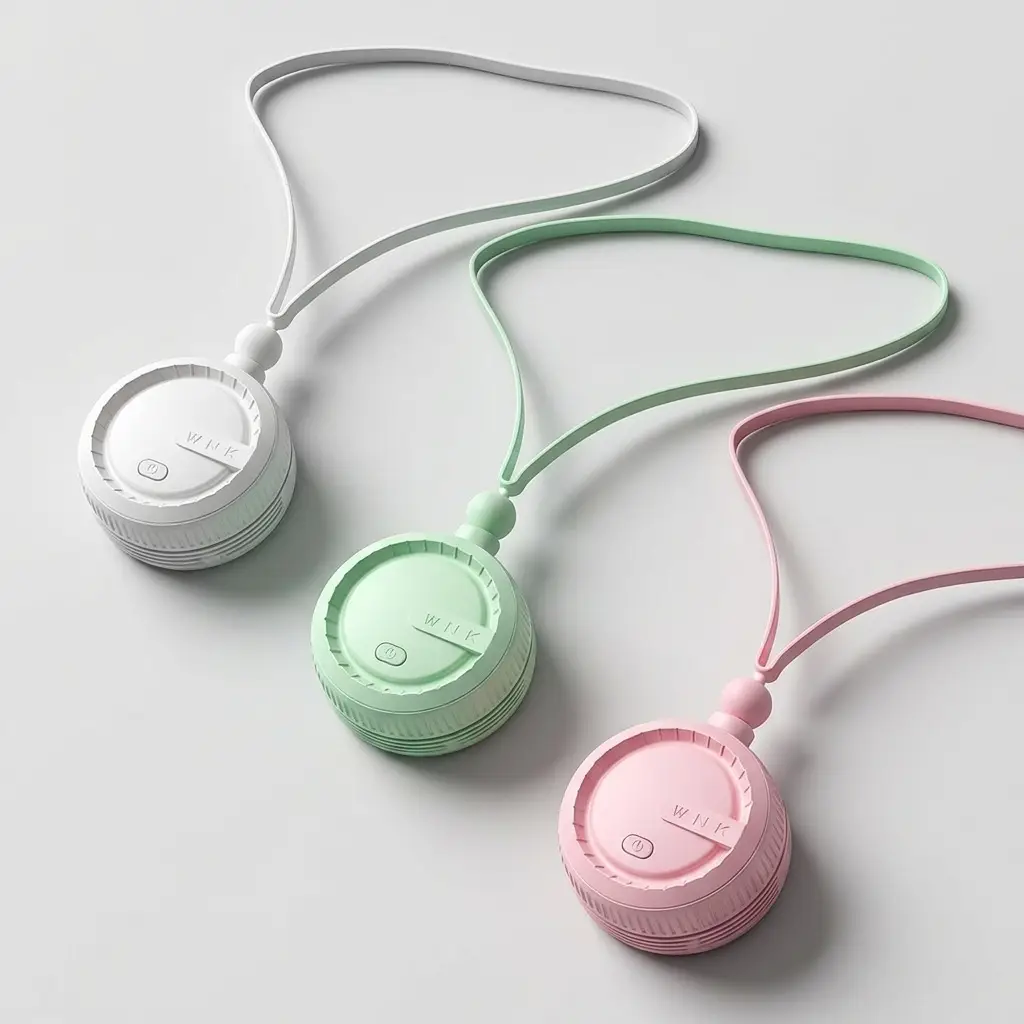 New Model of Neck-Hanging Fan with Ultra-Long Battery Life, Silent Operation, Strong Wind, Suitable for Outdoor Commuting and Office Use, Portable and Wearable for Cooling