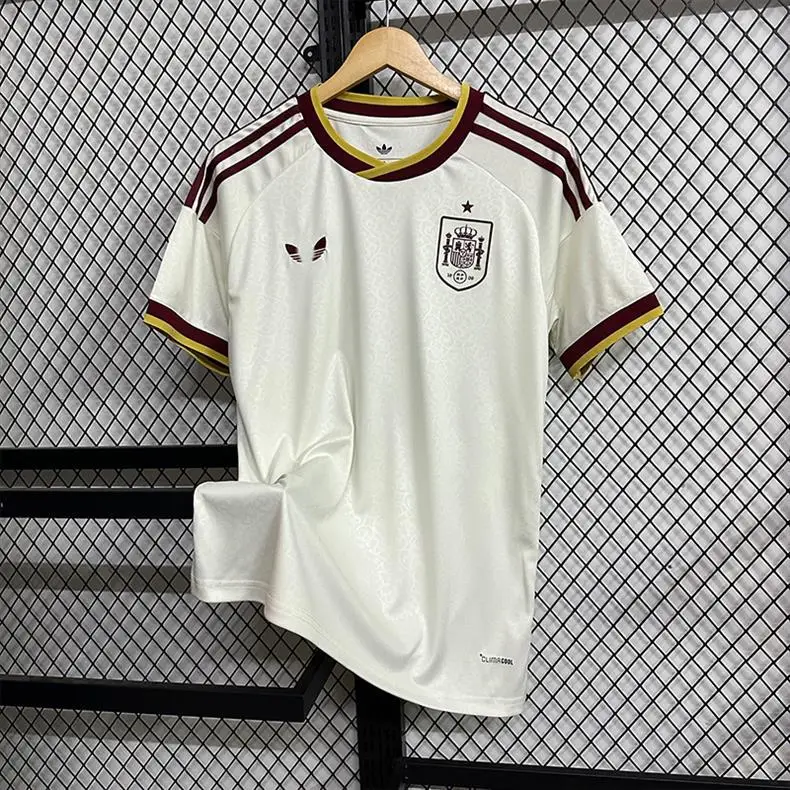 Spain Fan Edition Jersey World Cup National Team Football Uniform Short-Sleeved T-Shirt Cross-Border Custom Summer — feature 10