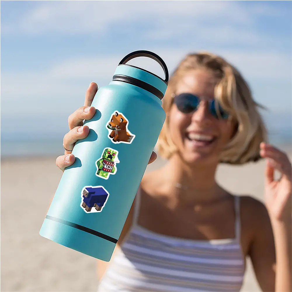 500 Pieces of Minecraft Graffiti Stickers for Decorating Notebooks, Polaroids, and Journals, Wholesale Pegboard Designs — feature 7