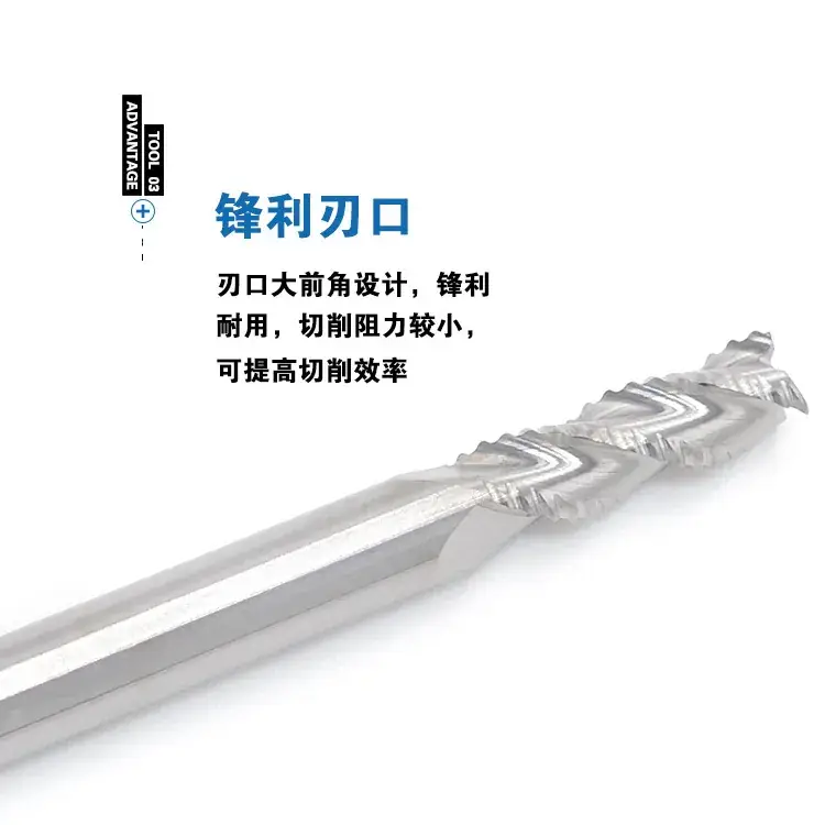 Jiefeng Corn Rough Milling Cutter Wave Edge Aluminum