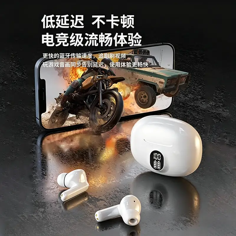 True Wireless Bluetooth Headphones 2026 New Model, True In-Ear High-Quality Sound, Long Battery Life, Large Battery Capacity, Sports Noise-Cancelling Headphones