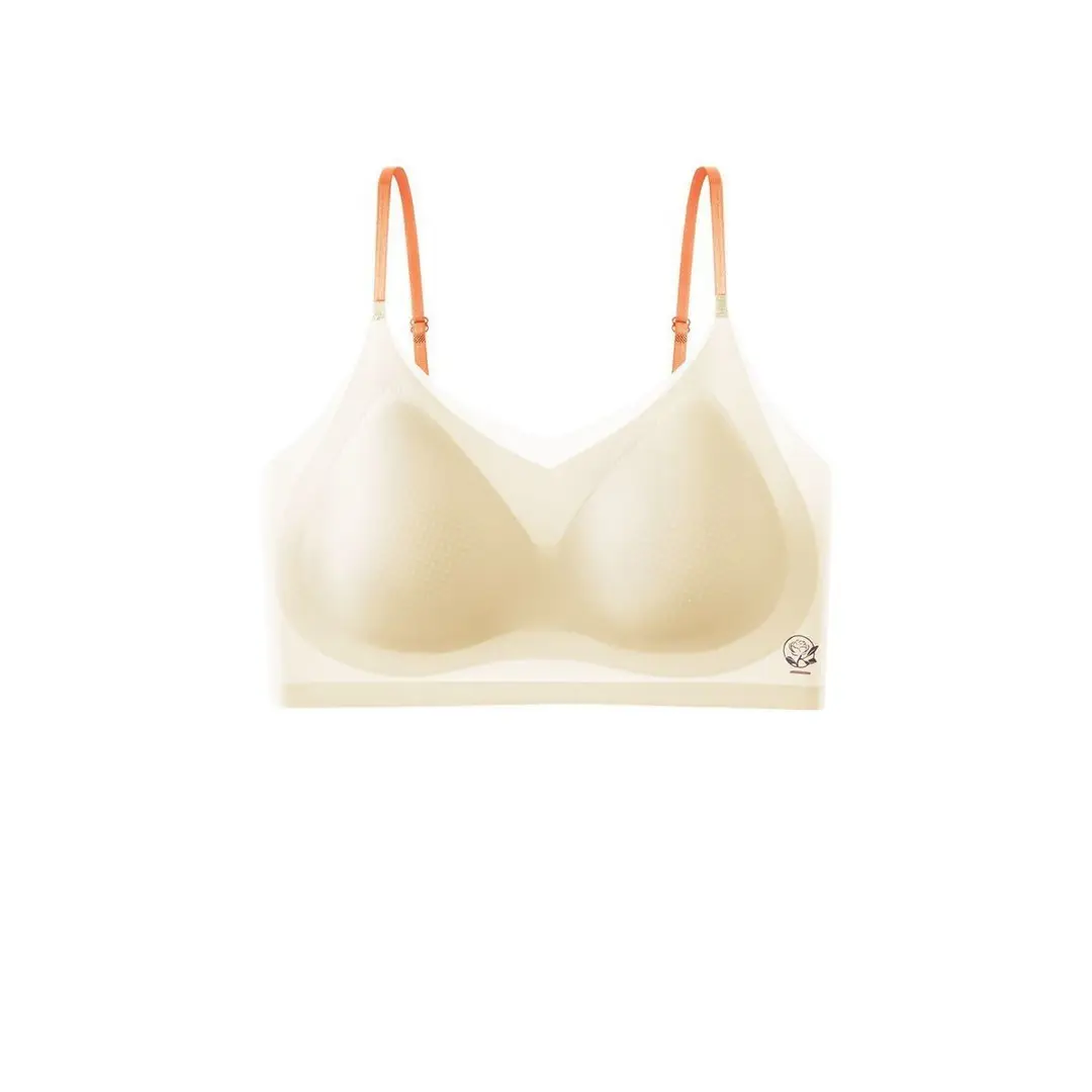 Summer Liquid Foundation Invisible Seamless Underwear Set Without Underwire, Cool and Comfortable Breathable Lift-Up Vest-Style Bra for Women