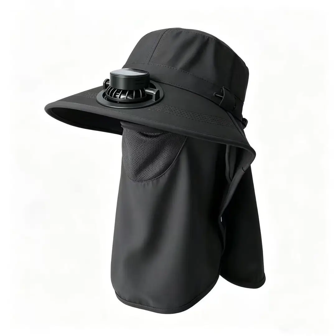 Solar-Powered Fan Hat for Men and Women, Summer Outdoor Sun Protection, with Electric Fan for Parents, Greenhouse Work, Tea Picking, Rechargeable Hat — feature 3