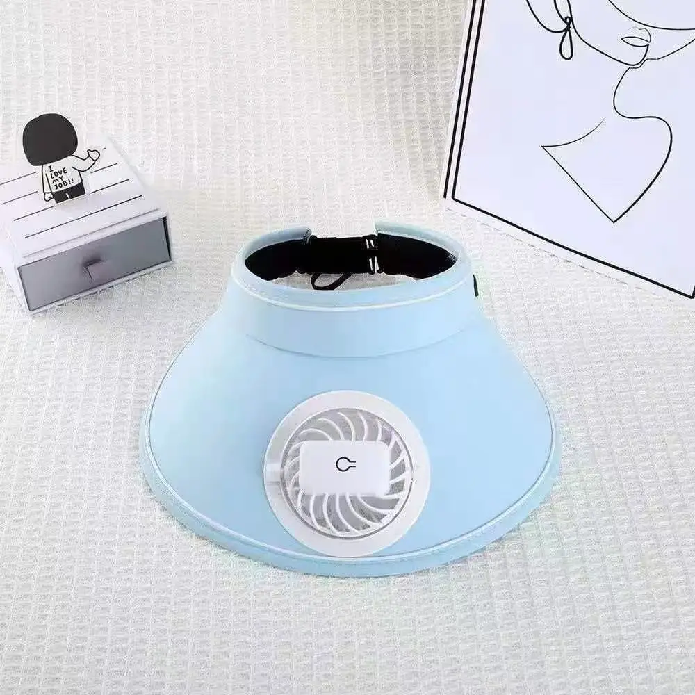 Solar-Powered Fan Hat for Men and Women, Summer Outdoor Sun Protection, with Electric Fan for Parents, Greenhouse Work, Tea Picking, Rechargeable Hat