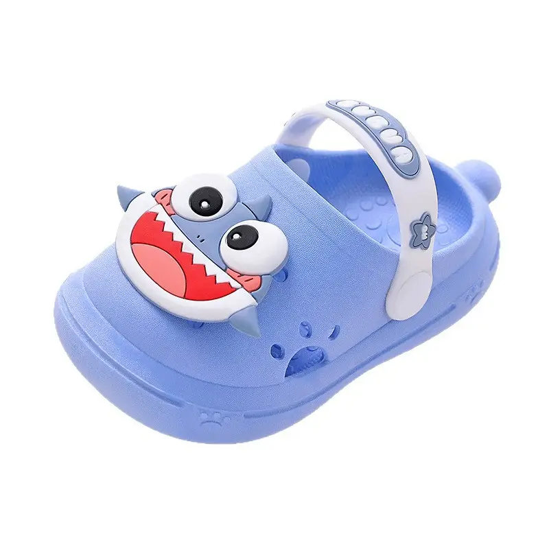 Girls' Summer Clogs Cute Shark Design for Toddlers and Kids, Trendy Soft-Soled Non-Slip Thick-Soled Boys' Sandals, Children's Slippers