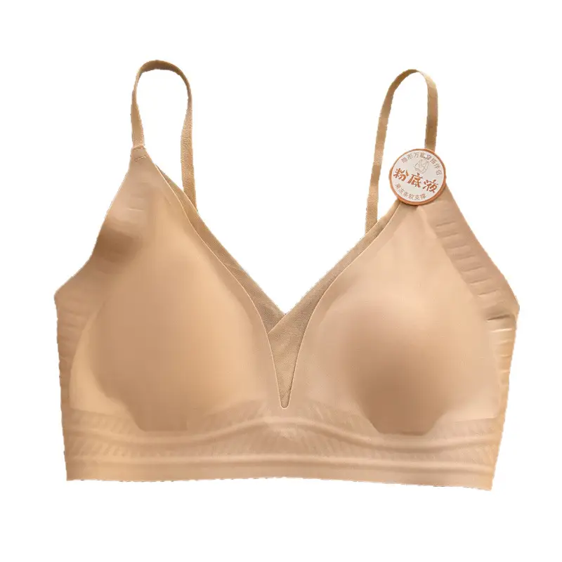 Ultra-Thin Cat Paw Cup Seamless Beauty Back Bra for Women, Invisible V-Neck Cross-Back Push-Up Bra - Image 8