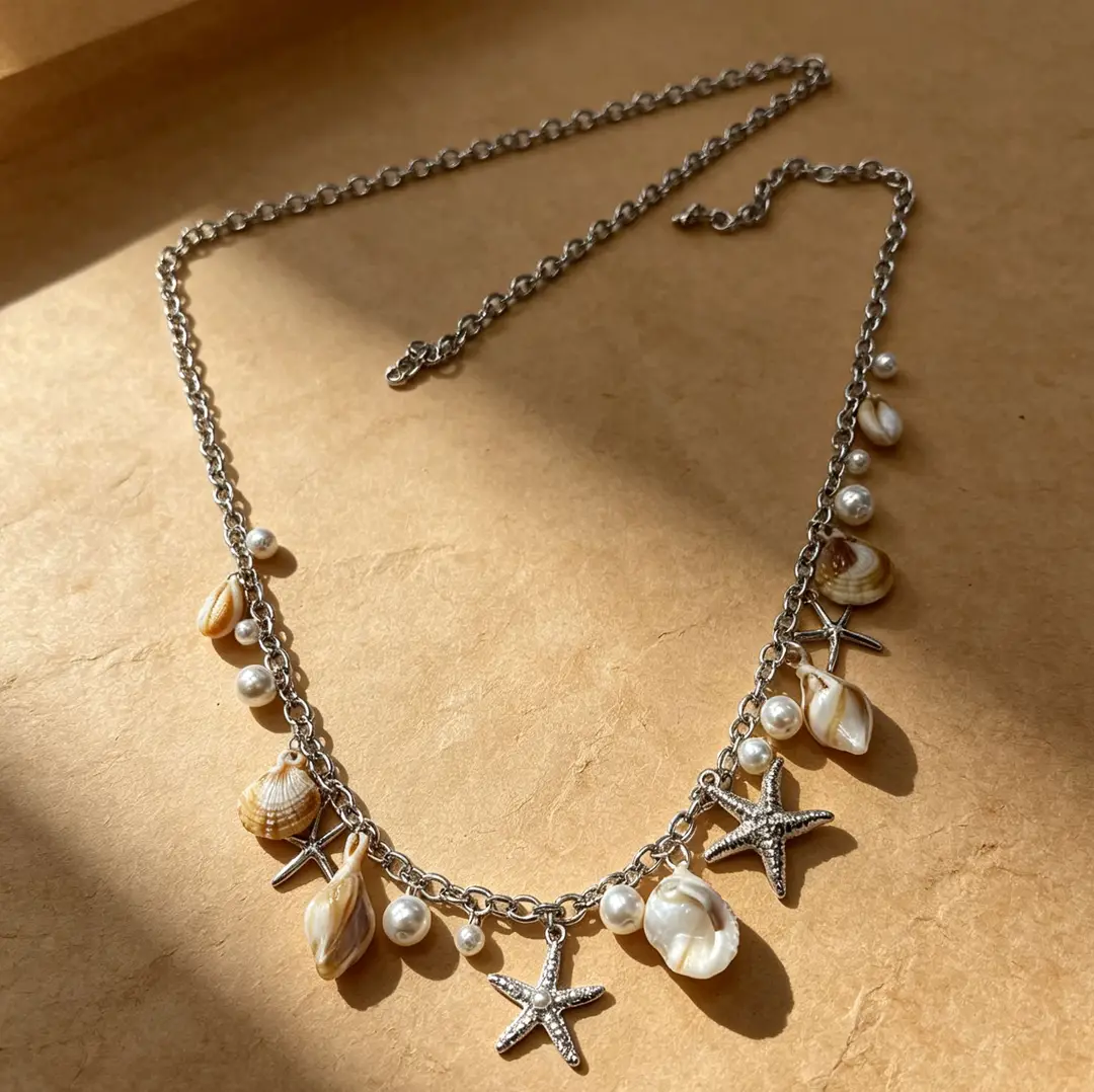 European and American Cross-Border Pearl Starfish Shell Pendant Multi-Layered Waist Chain Belt Holiday Style High-End Accessories Wholesale