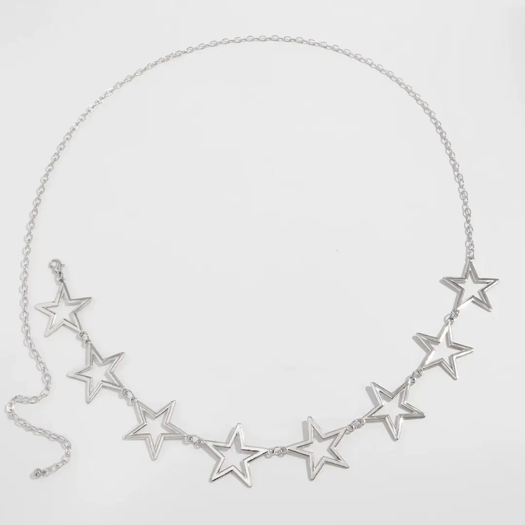 European and American Cross-Border Pearl Starfish Shell Pendant Multi-Layered Waist Chain Belt Holiday Style High-End Accessories Wholesale
