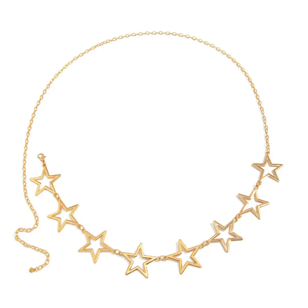 European and American Cross-Border Pearl Starfish Shell Pendant Multi-Layered Waist Chain Belt Holiday Style High-End Accessories Wholesale