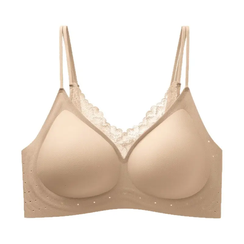 New Style French-Style Seamless Soft Support Bra with a Soft and Comfortable Fit, Skin-Friendly Fixed Cup, Breathable Women's Bra Wholesale - Image 9