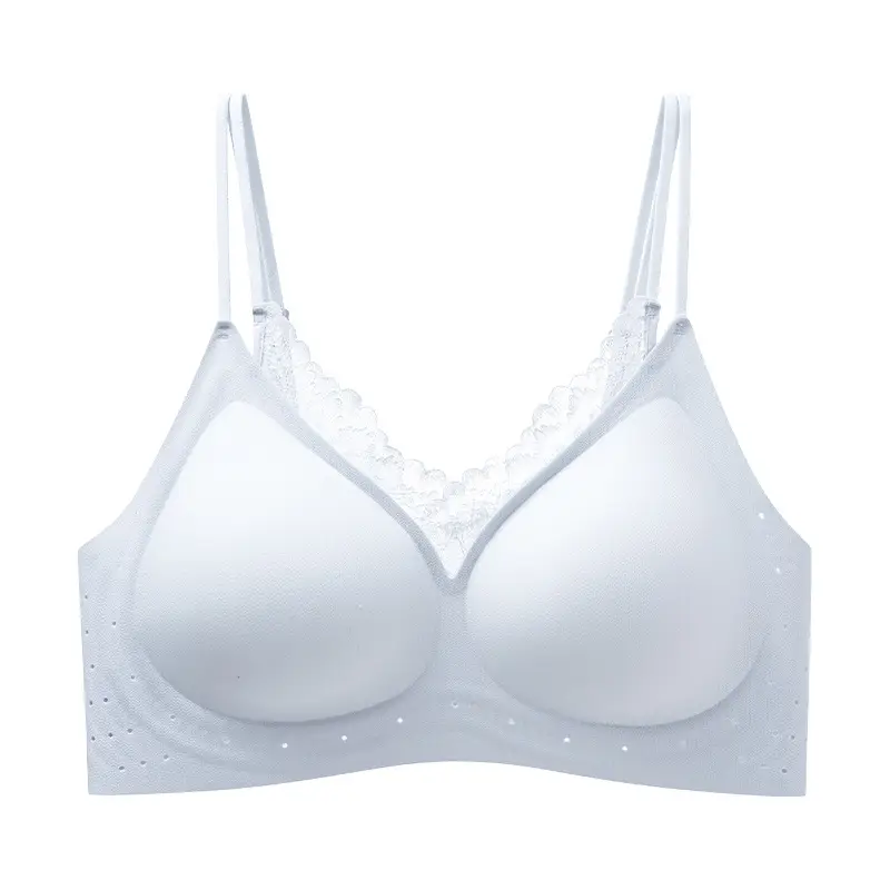 New Style French-Style Seamless Soft Support Bra with a Soft and Comfortable Fit, Skin-Friendly Fixed Cup, Breathable Women's Bra Wholesale - Image 3