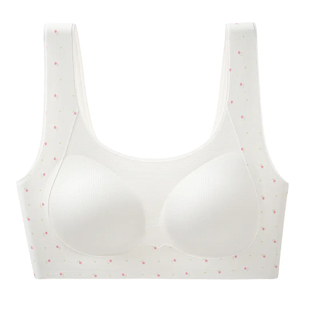 Jiandan Bird Developmental Period Teenage Girls' Underwear for Middle and High School Students, Thin Vest-Style Bra for 12-Year-Olds, Youth Shaping Bra