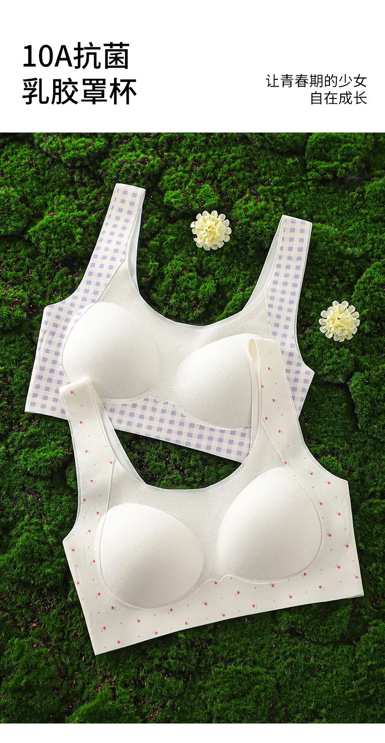 Jiandan Bird Developmental Period Teenage Girls' Underwear for Middle and High School Students, Thin Vest-Style Bra for 12-Year-Olds, Youth Shaping Bra — feature 3