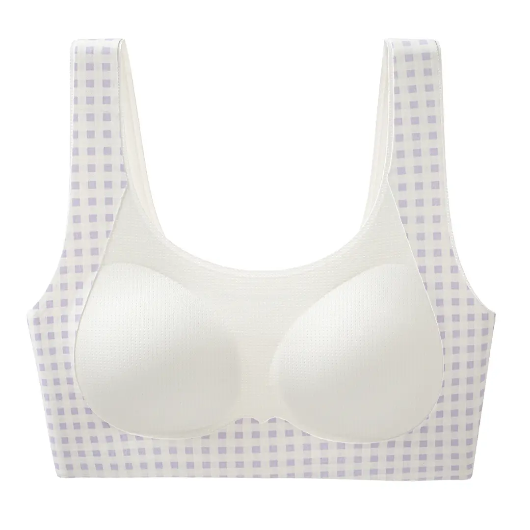 Jiandan Bird Developmental Period Teenage Girls' Underwear for Middle and High School Students, Thin Vest-Style Bra for 12-Year-Olds, Youth Shaping Bra
