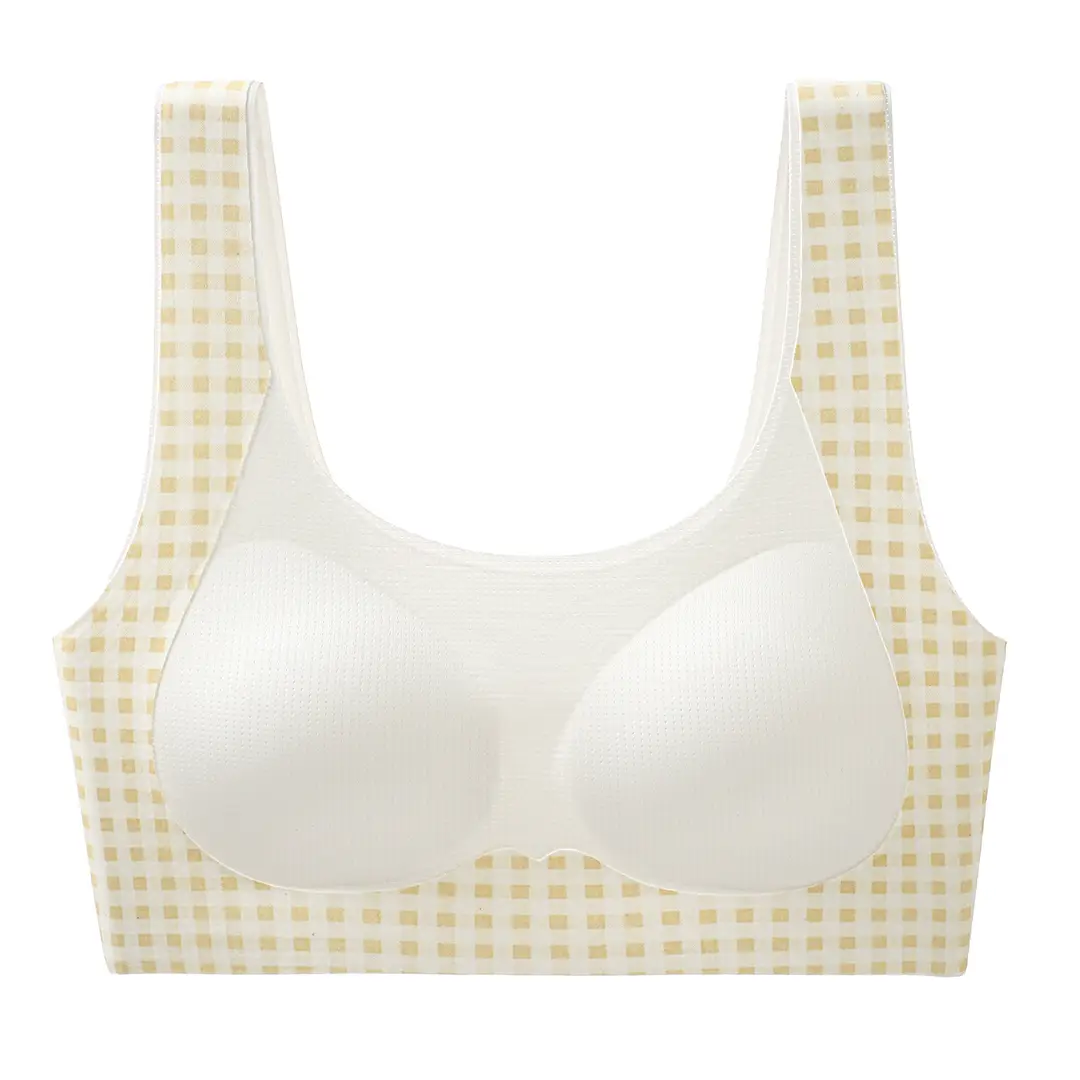 Jiandan Bird Developmental Period Teenage Girls' Underwear for Middle and High School Students, Thin Vest-Style Bra for 12-Year-Olds, Youth Shaping Bra