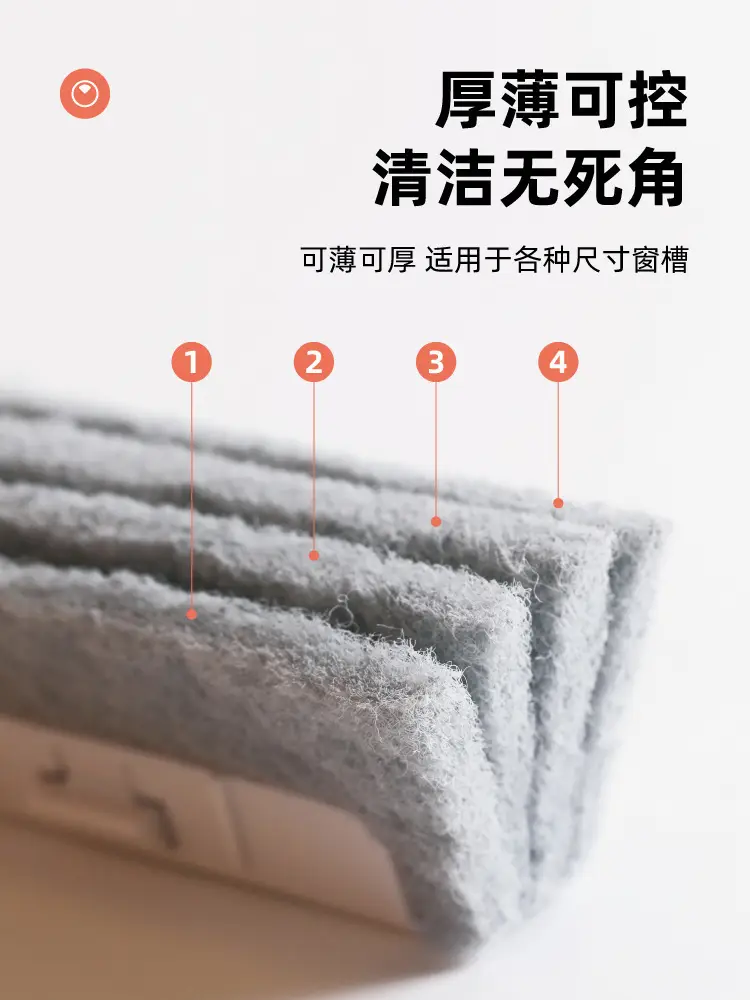 Three-In-One Detachable Window Cleaning Brush, Plastic Groove Brush, No Dead Angle Gap Brush, Door and Window Glass Groove Brush — feature 27