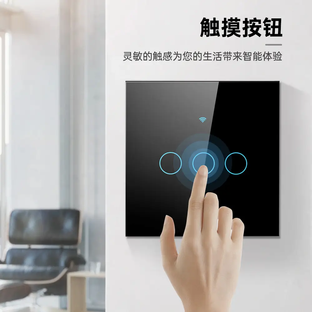 Tuya Wifi Smart Switch Smart Home European Standard British Standard Touch Switch Alexa Voice App Control — feature 5