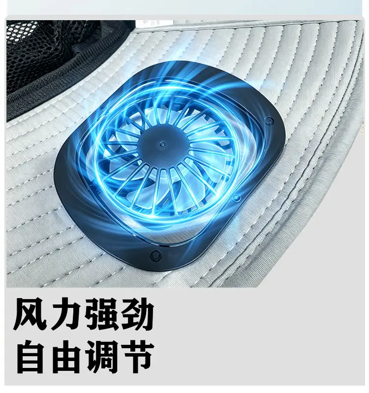 Solar Fan Hat for Men, Summer Outdoor Mountaineering and Fishing, Anti-Uv, Sunshade, Waterproof, Multi-Functional Fisherman Hat — feature 5