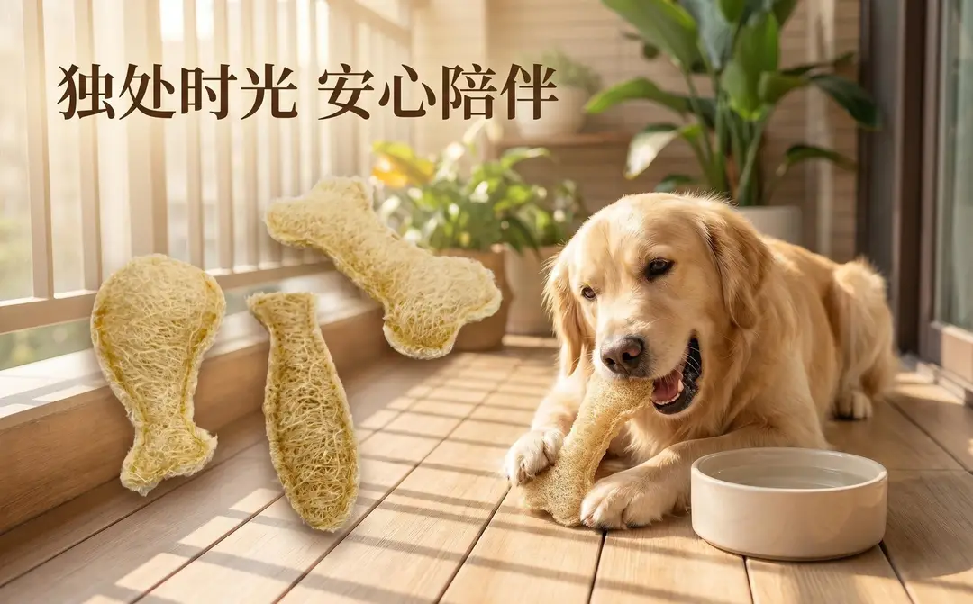 Natural Loofah Dog Toy, Natural Teeth-Cleaning and Self-Entertainment Cat Toy, Chewable Catnip Pet Toy — feature 5