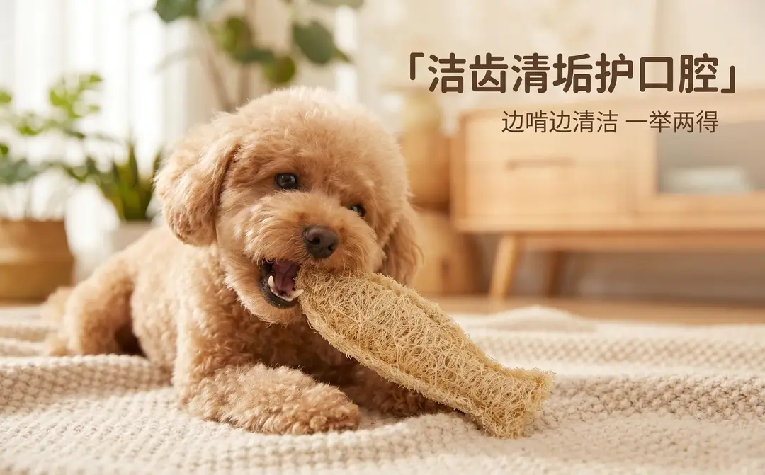 Natural Loofah Dog Toy, Natural Teeth-Cleaning and Self-Entertainment Cat Toy, Chewable Catnip Pet Toy — feature 6