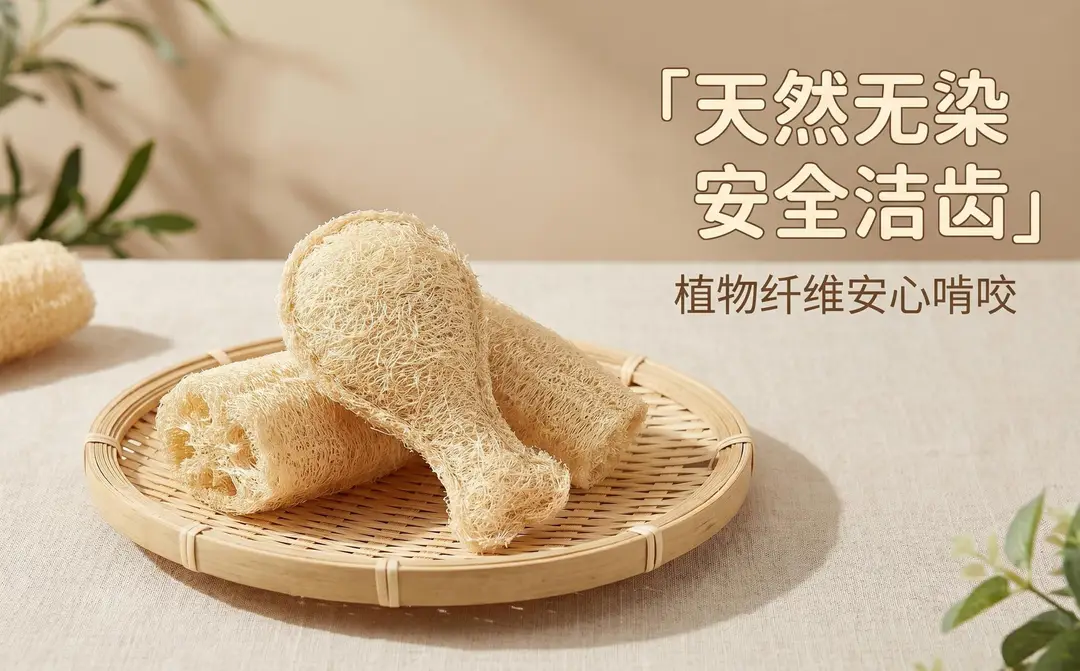Natural Loofah Dog Toy, Natural Teeth-Cleaning and Self-Entertainment Cat Toy, Chewable Catnip Pet Toy — feature 7
