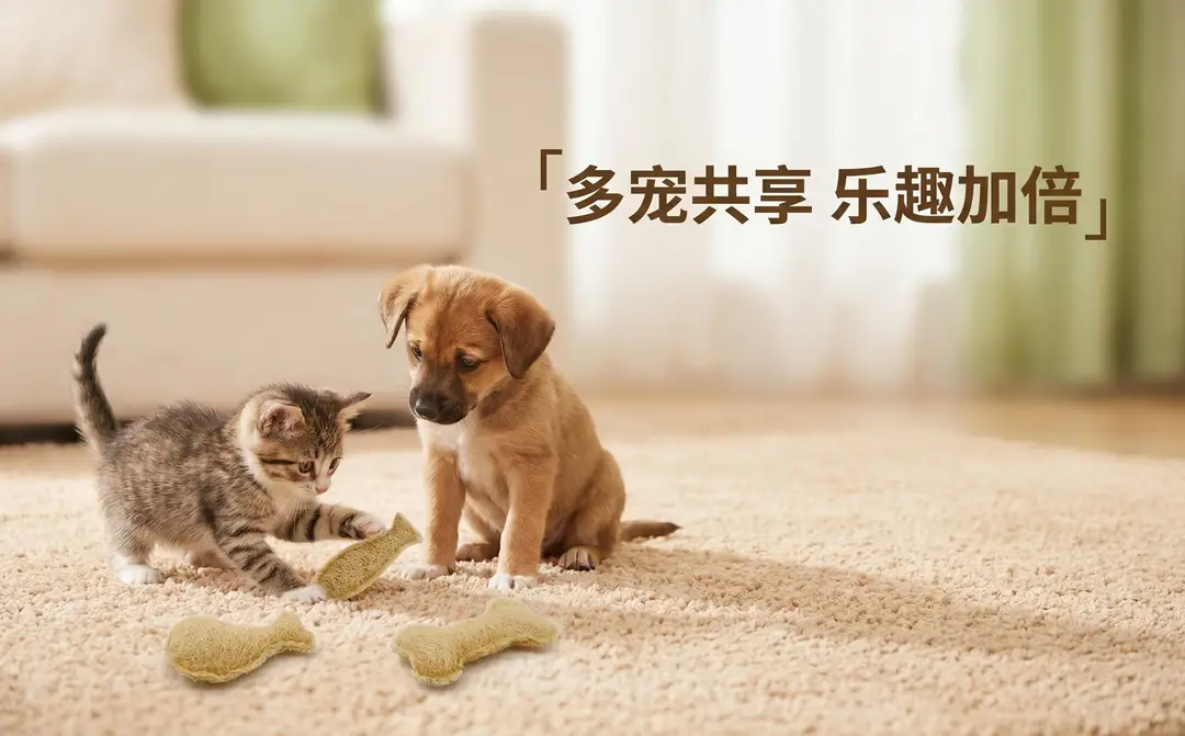 Natural Loofah Dog Toy, Natural Teeth-Cleaning and Self-Entertainment Cat Toy, Chewable Catnip Pet Toy — feature 9