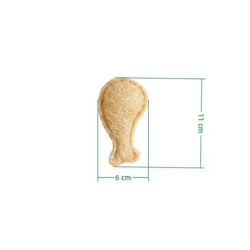 Natural Loofah Dog Toy, Natural Teeth-Cleaning and Self-Entertainment Cat Toy, Chewable Catnip Pet Toy